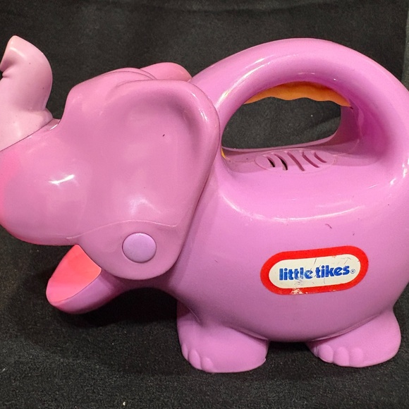 1990s Little Tikes Purple Elephant Glow & Speak Flashlight Animal Works - Picture 1 of 8